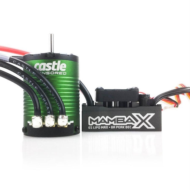 Castle Mamba X, Sensored, 25.2V WP Esc & 1406-4600Kv Combo-0