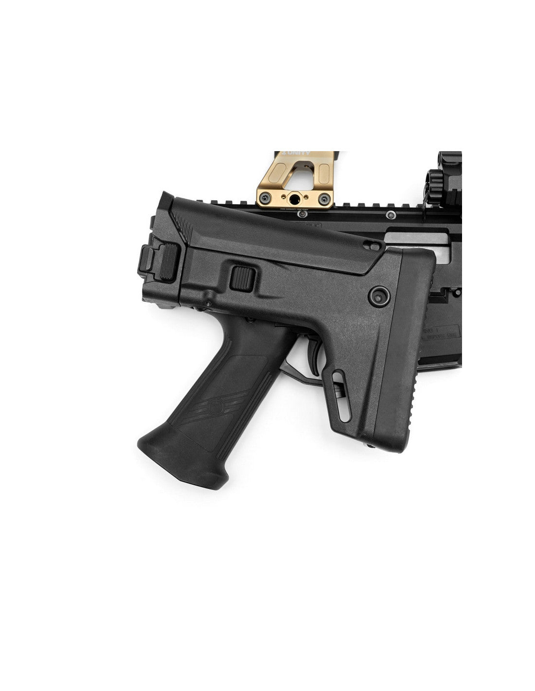 PTS Enhanced Polymer E9 Masada Stock for ASG CZ Scorpion - Black