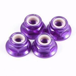 Fastrax M4 Aluminium Locknuts - Flanged-2