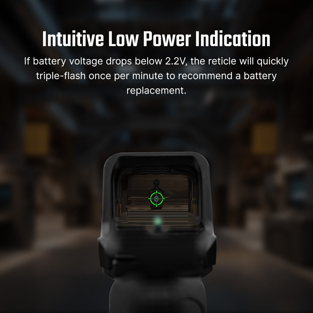 Osight C Open Reflex Optic with Replaceable Side-Loading Battery