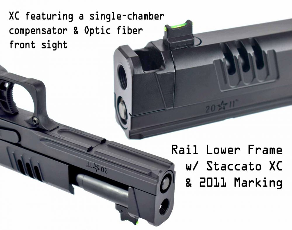 Army Armament R618A Staccato XC 2011 T8 Pistol  - Black