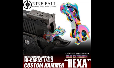 Nine Ball Custom Hammer for Tokyo Marui Hi-Capa 5.1 / 4.3 Series GBB Pistol - Heat Gradation-0