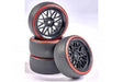 Carson 1/10 Wheel Set Drift - Black/Red-0