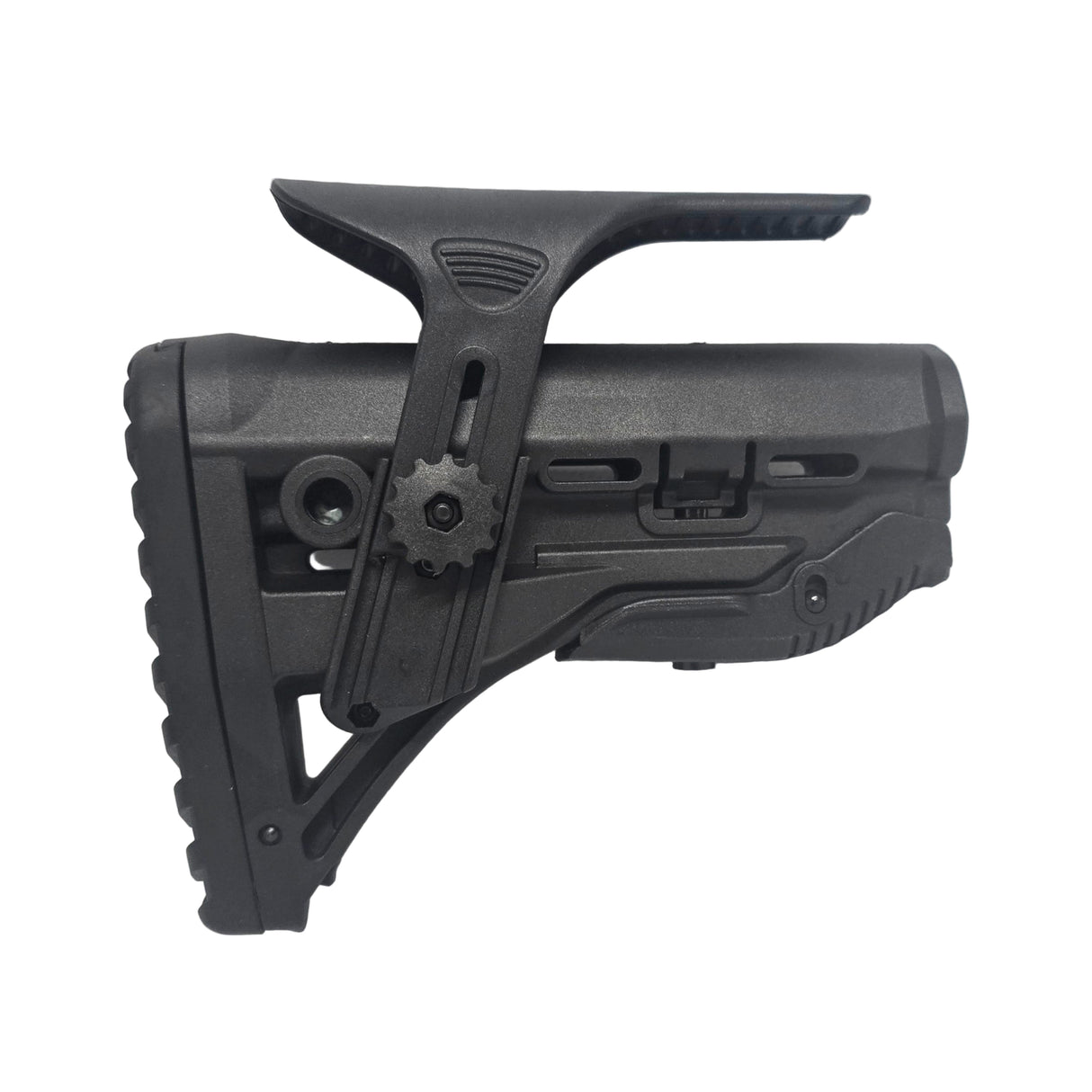 S&I Tactical FAB GL-Shock Collapsible Stock with Cheek Rest - Black