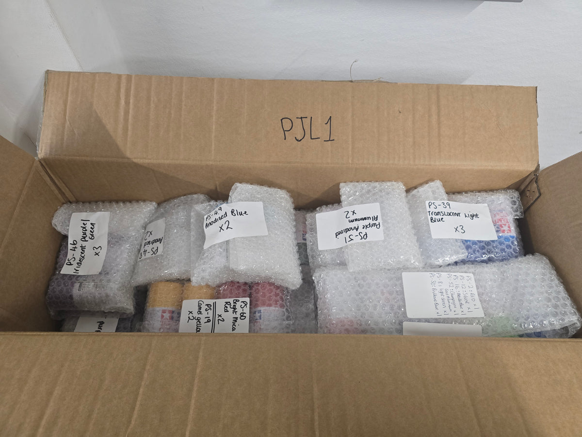 Tamiya PS Polycarbonate Spray Paint Job Lot (Box 1)