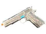 WE 1911 GBB Pistol - Engraved 'Mehico Druglord'