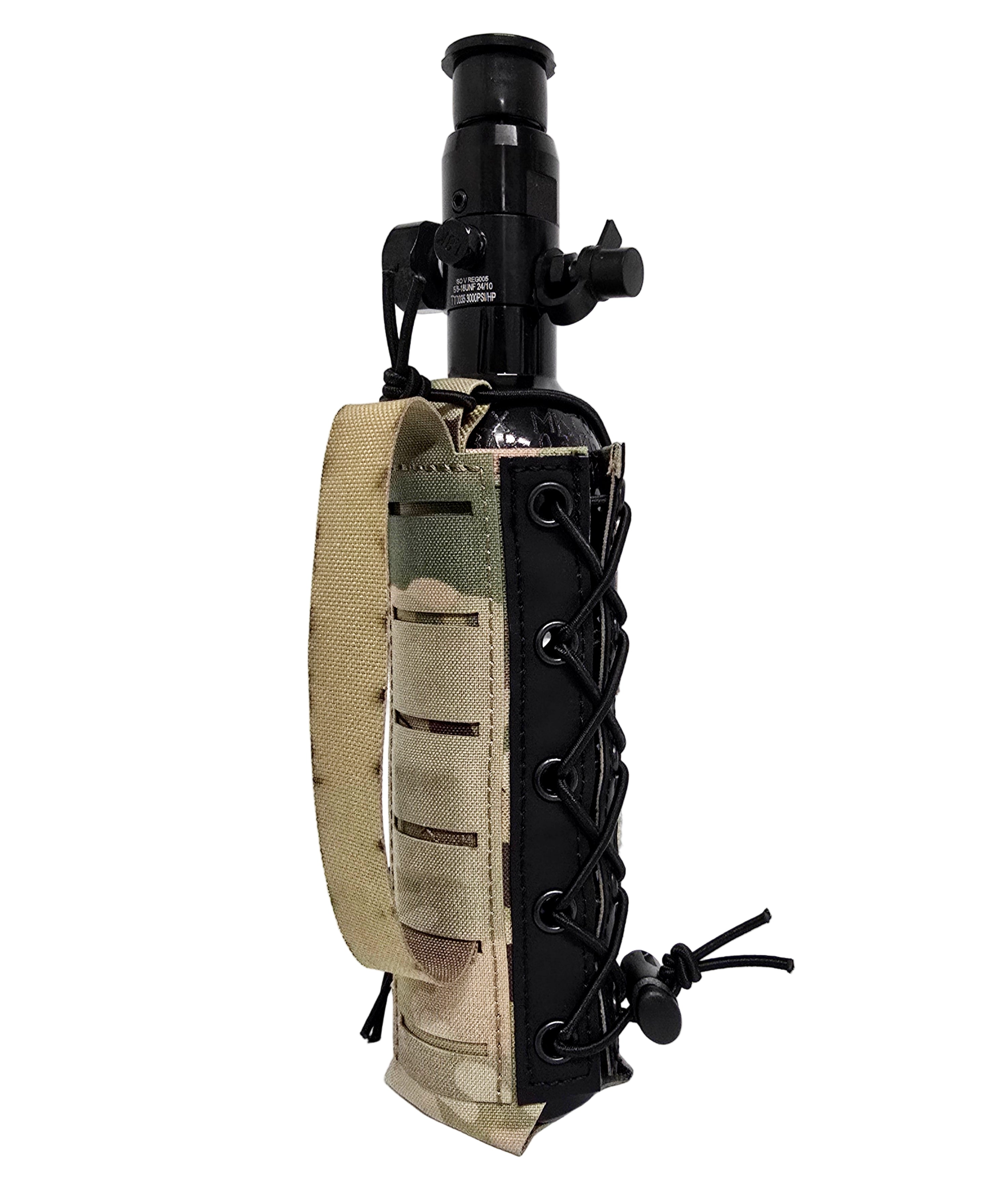 OD Green Universal HPA Tank Pouch For Airsoft Paintball