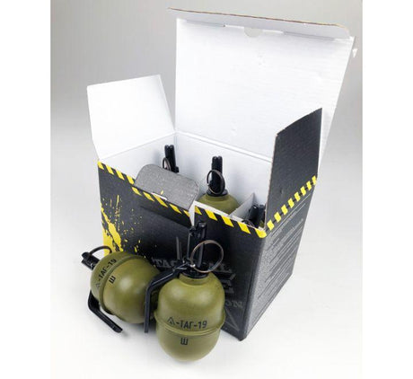 Tag Innovation Ta-19Y ‘No-Shrapnel’ Airsoft Grenade Pack of 6-0