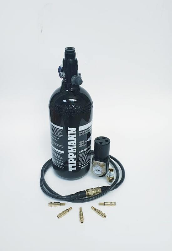 GBB HPA Starter Kit.. 48ci Tank, Line, Reg and 5 Valves-0