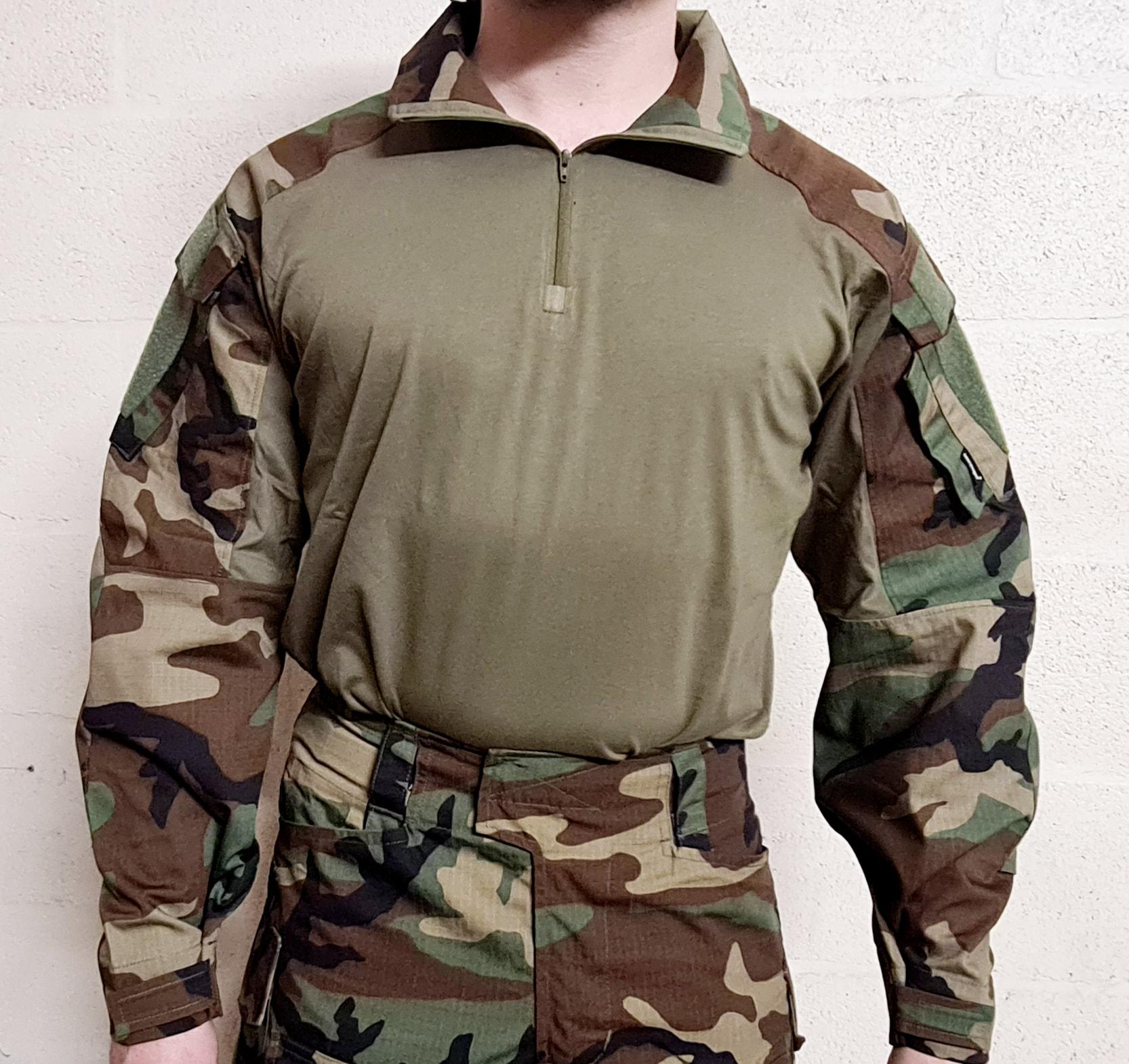 Emerson G3 Combat Shirt M81 Woodland HPA UK