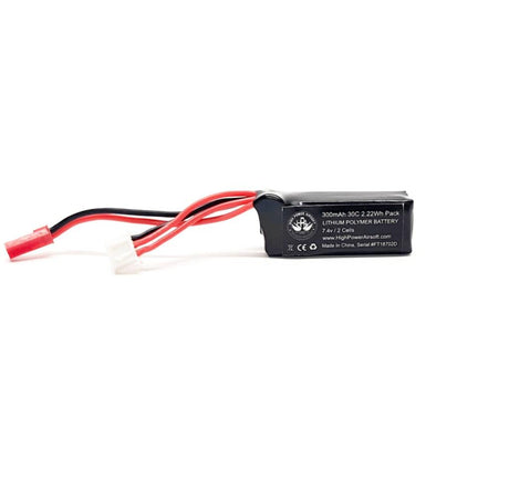 HPA 7.4V Brick 300Mah 30/50C Burst JST-0