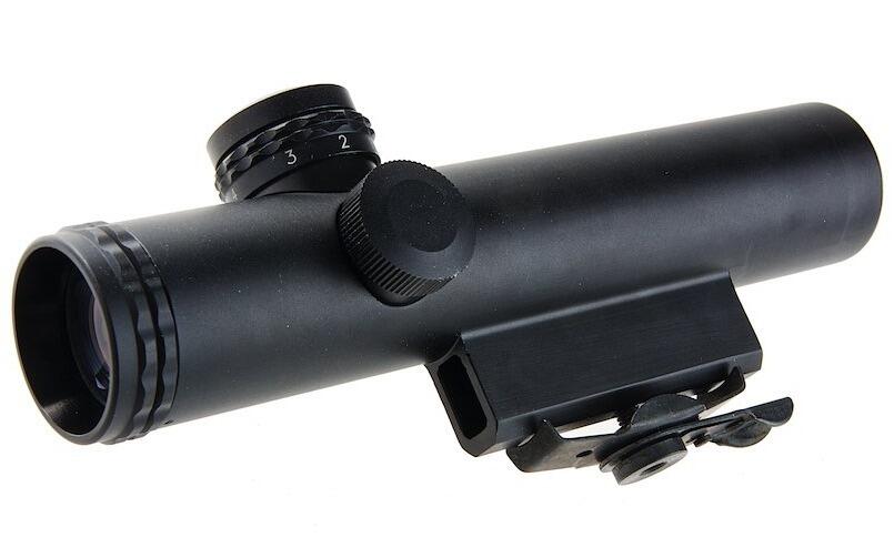 G&P Retro 4x20 Scope for M4/M16 Carry Handle/Picatinny Rails Rifle - Black-1