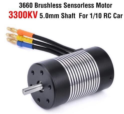 Rocket RC 3660 3300KV Motor with 5mm Shaft-0