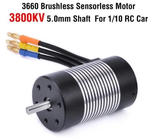 Rocket RC 3660 3800KV Motor with 5mm Shaft-0