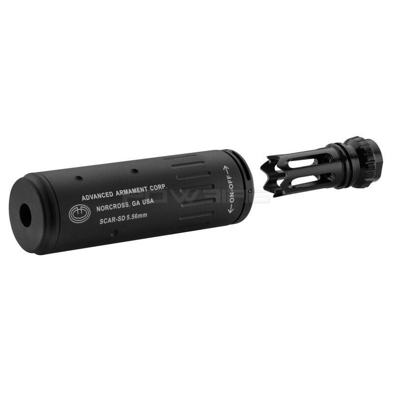 SHS AAC Style 120mm Foam Filled Silencer - Black-0