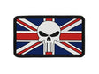 8Fields Flag Skull United Kingdom 2 PVC Patch-0