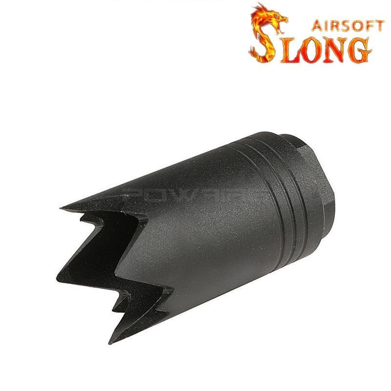 Slong Airsoft Flash Hider Widow Hider Steel - Black