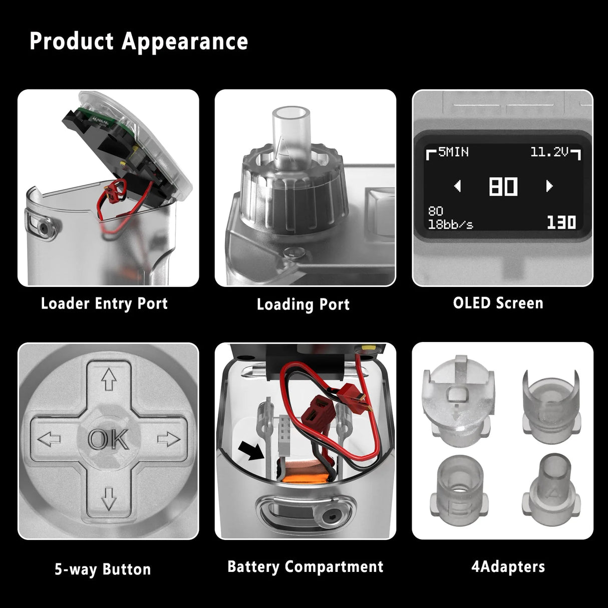 T238 Electric Speed Loader Lite Edition - With Battery - Black