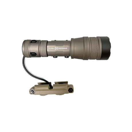 TakTak Rain Cloud Flashlight with Modular Switch RIS Mounted - Tan-0