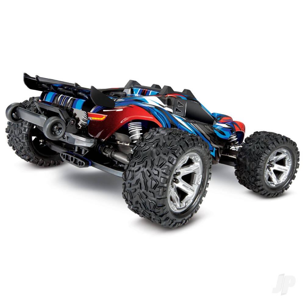 Traxxas Rustler 4X4 VXL 1/10 4WD RTR Brushless Electric Stadium Truck - Blue (+ TQi 2-ch, TSM, VXL-3s, Velineon 3500Kv)-2