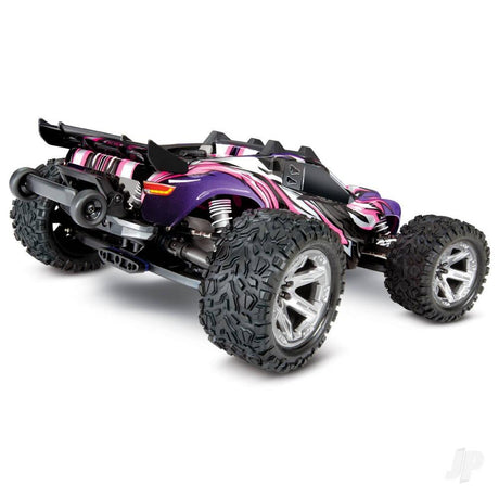 Traxxas Rustler 4X4 VXL 1/10 4WD RTR Brushless Electric Stadium Truck - Pink (+ TQi 2-ch, TSM, VXL-3s, Velineon 3500Kv)-2