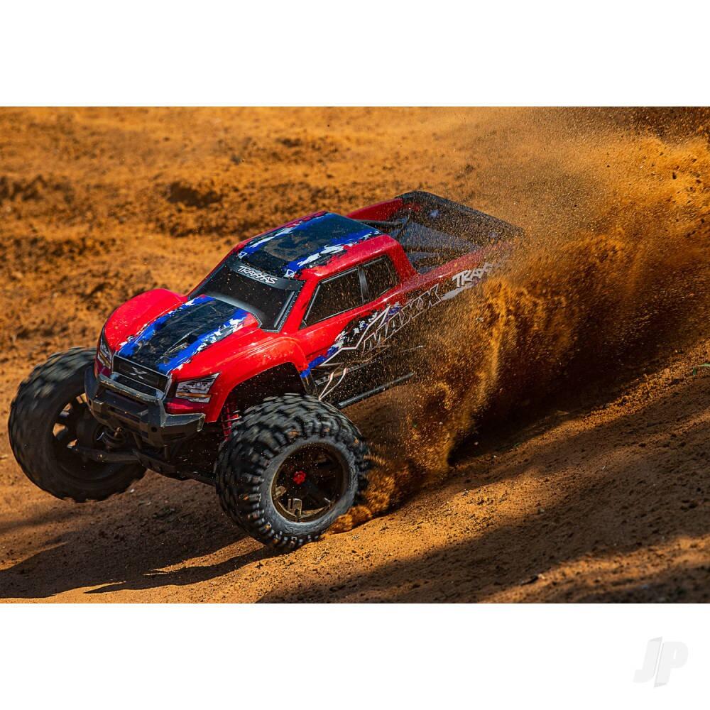 Traxxas X-Maxx 1/7 4X4 Brushless Electric Monster Truck - RedX (+ TQi 2-ch, TSM, VXL-8s, Velineon 1200Kv)-4