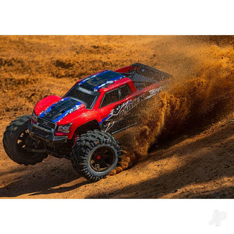 Traxxas X-Maxx 1/7 4X4 Brushless Electric Monster Truck - RedX (+ TQi 2-ch, TSM, VXL-8s, Velineon 1200Kv)-4