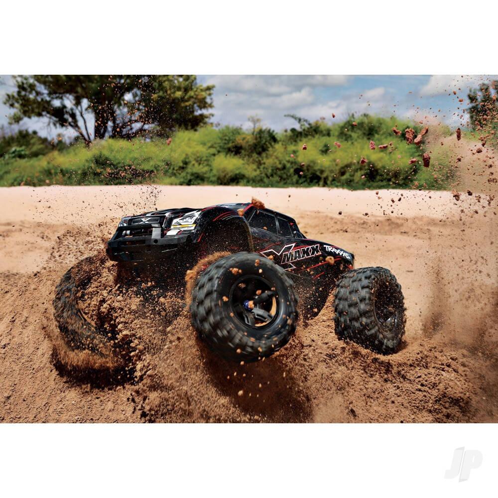 Traxxas X-Maxx 1/7 4X4 Brushless Electric Monster Truck - RedX (+ TQi 2-ch, TSM, VXL-8s, Velineon 1200Kv)-8