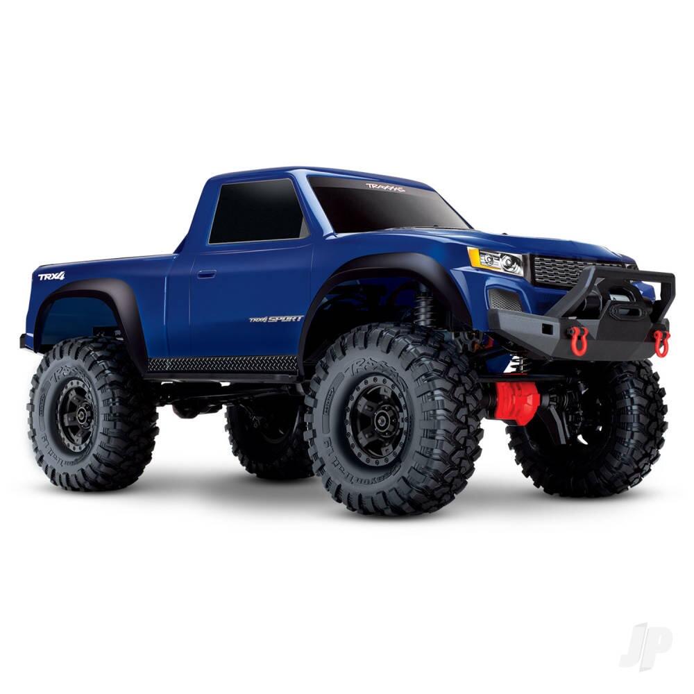 Traxxas TRX-4 Sport 1/10 4WD RTR Electric Crawler Truck - Blue (+ TQ 2-ch, XL-5 HV, Titan 550)-0