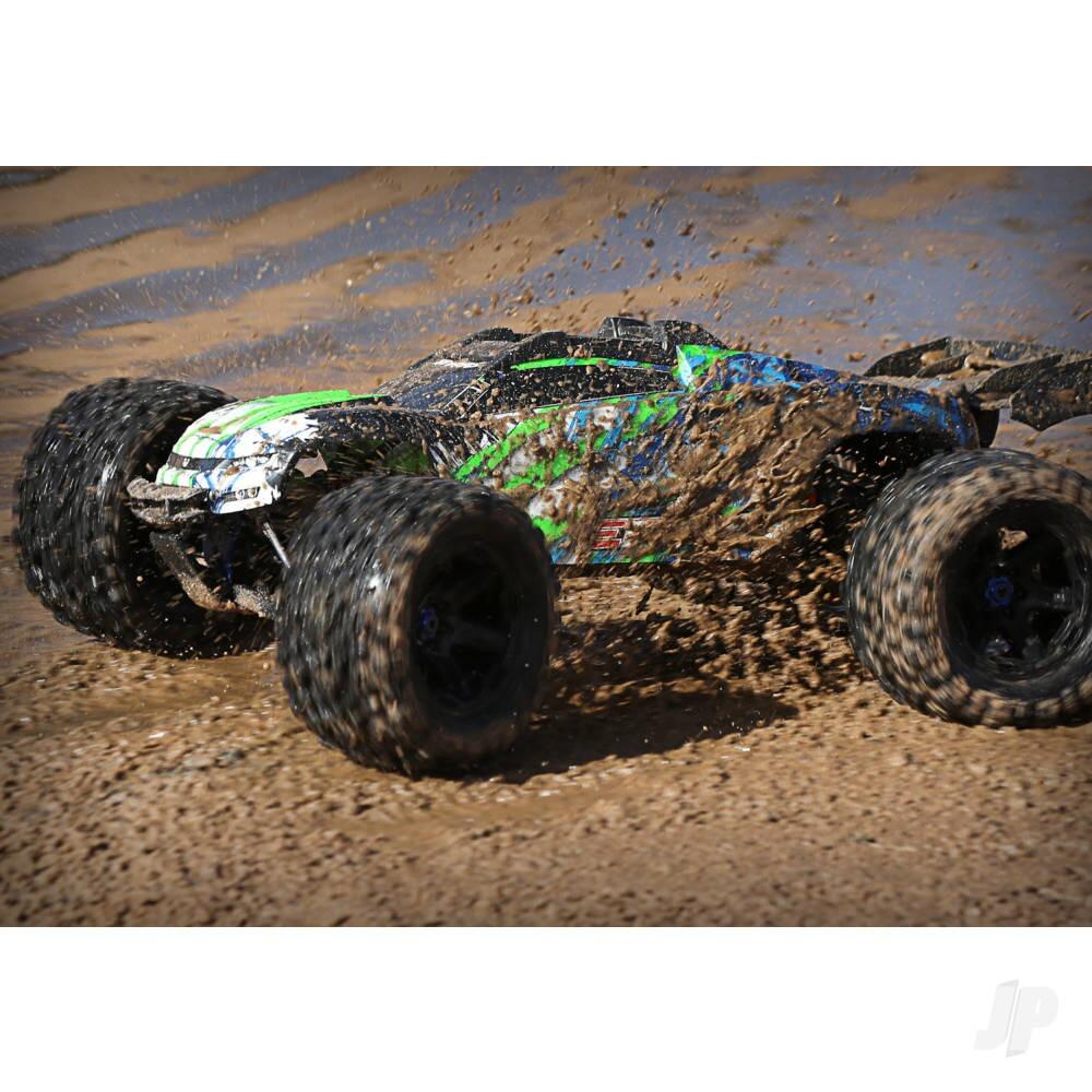 Traxxas E-Revo VXL 1/10 4WD Brushless Electric Racing Monster Truck - Green (+ TQi 2-ch, TSM, VXL-6s, Velineon 2200Kv)-8