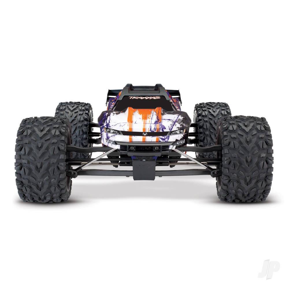 Traxxas E-Revo VXL 1/10 4WD Brushless Electric Racing Monster Truck - Purple (+ TQi 2-ch, TSM, VXL-6s, Velineon 2200Kv)-1