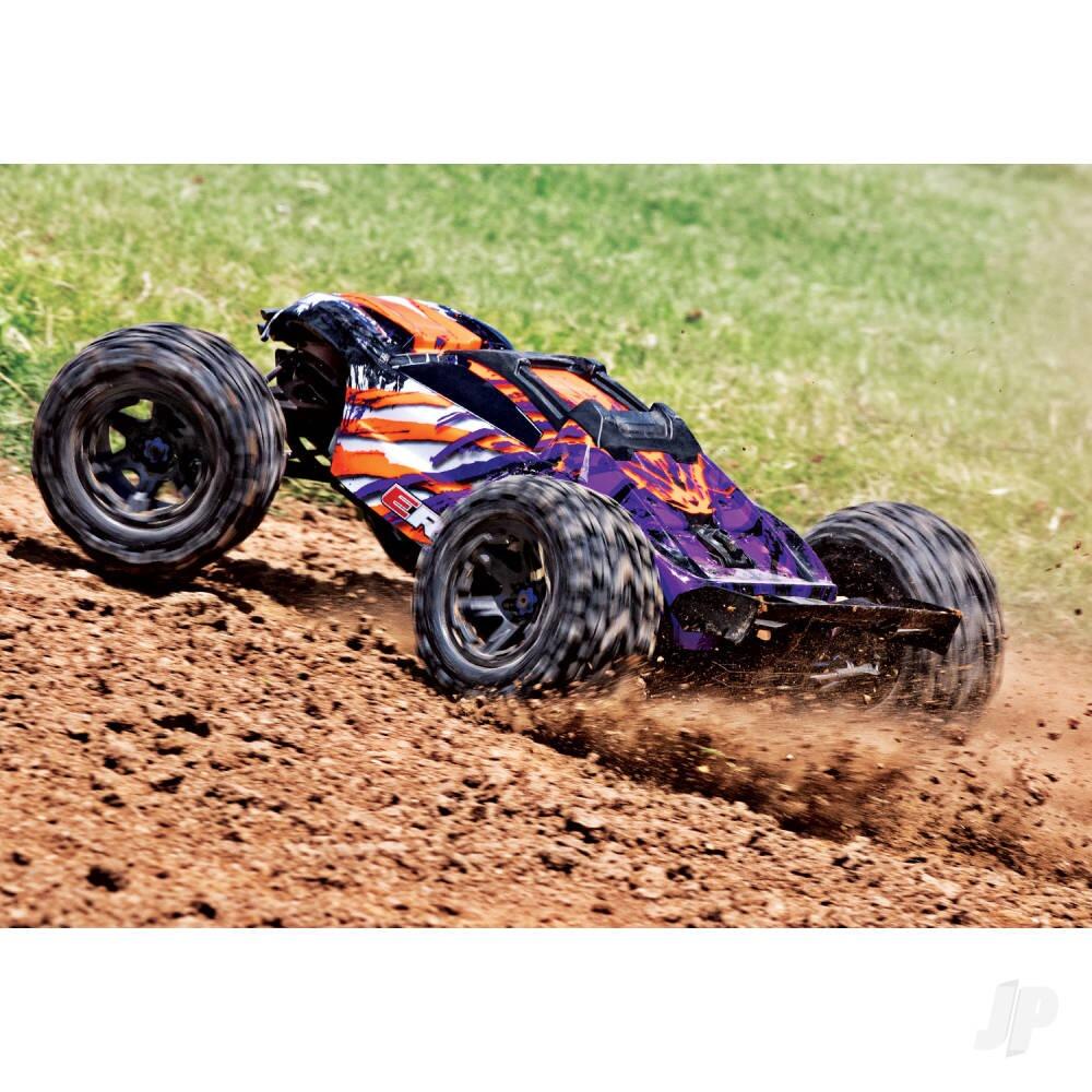 Traxxas E-Revo VXL 1/10 4WD Brushless Electric Racing Monster Truck - Purple (+ TQi 2-ch, TSM, VXL-6s, Velineon 2200Kv)-3