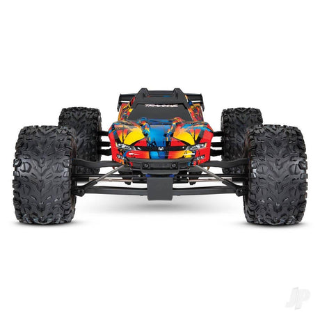 Traxxas E-Revo VXL 1/10 4WD Brushless Electric Racing Monster Truck - Solar Flare (+ TQi 2-ch, TSM, VXL-6s, Velineon 2200Kv)-1