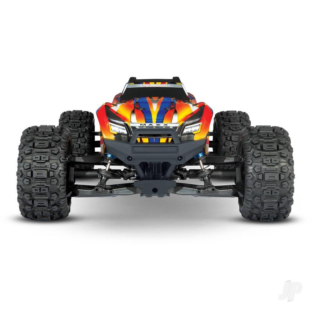 Traxxas Maxx 1/10 4X4 Brushless Electric RTR Monster Truck - Yellow/Red (+ TQi 2-ch, TSM, VXL-4S, Velineon 540XL, WideMaxx)-1