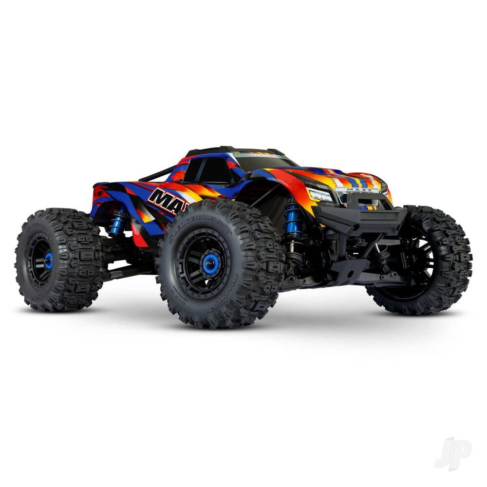 Traxxas Maxx 1/10 4X4 Brushless Electric RTR Monster Truck - Yellow/Red (+ TQi 2-ch, TSM, VXL-4S, Velineon 540XL, WideMaxx)-0