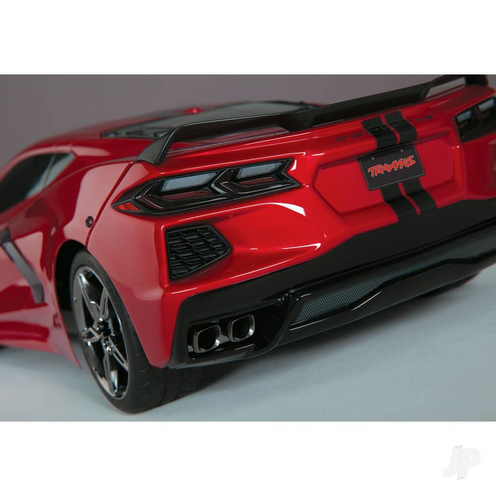 Traxxas Chevrolet Corvette Stingray 1/10 AWD Supercar - Red (+ TQ 2-ch, XL-5, Titan 550)-12