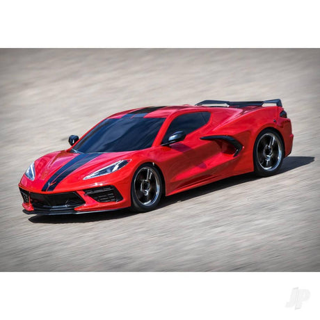 Traxxas Chevrolet Corvette Stingray 1/10 AWD Supercar - Red (+ TQ 2-ch, XL-5, Titan 550)-4