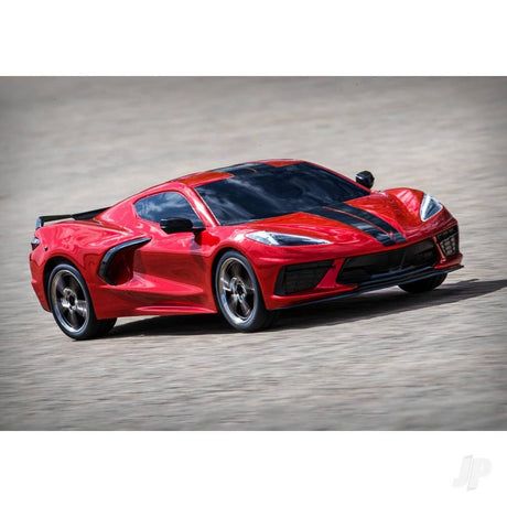 Traxxas Chevrolet Corvette Stingray 1/10 AWD Supercar - Red (+ TQ 2-ch, XL-5, Titan 550)-5