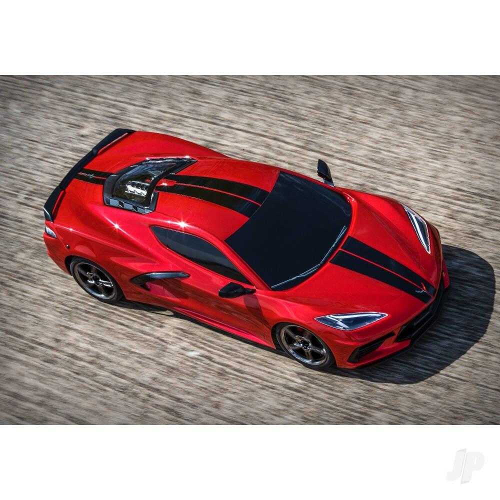 Traxxas Chevrolet Corvette Stingray 1/10 AWD Supercar - Red (+ TQ 2-ch, XL-5, Titan 550)-6