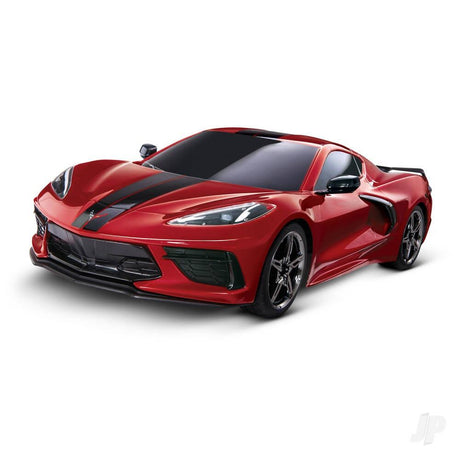 Traxxas Chevrolet Corvette Stingray 1/10 AWD Supercar - Red (+ TQ 2-ch, XL-5, Titan 550)-0