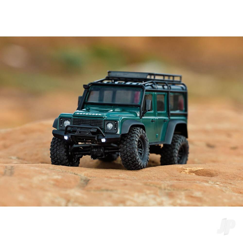 Traxxas TRX-4M Land Rover Defender 1/18 4X4 Electric Trail Crawler - Green (+ TQ 2-ch, ECM-2.5, Titan 87T, 750mAh 2-Cell LiPo, USB Charger)-17