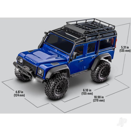 Traxxas TRX-4M Land Rover Defender 1/18 4X4 Electric Trail Crawler - Red (+ TQ 2-ch, ECM-2.5, Titan 87T, 750mAh 2-Cell LiPo, USB Charger)-8