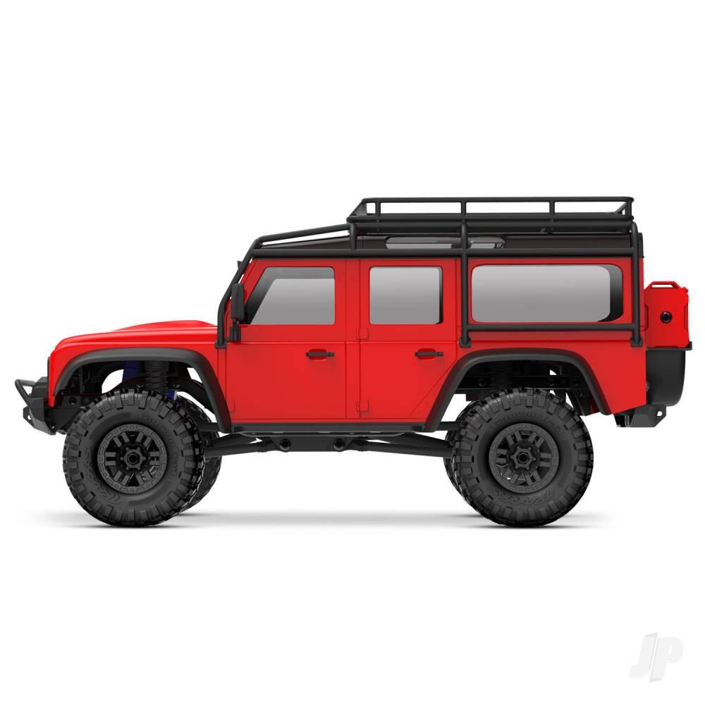 Traxxas TRX-4M Land Rover Defender 1/18 4X4 Electric Trail Crawler - Red (+ TQ 2-ch, ECM-2.5, Titan 87T, 750mAh 2-Cell LiPo, USB Charger)-3