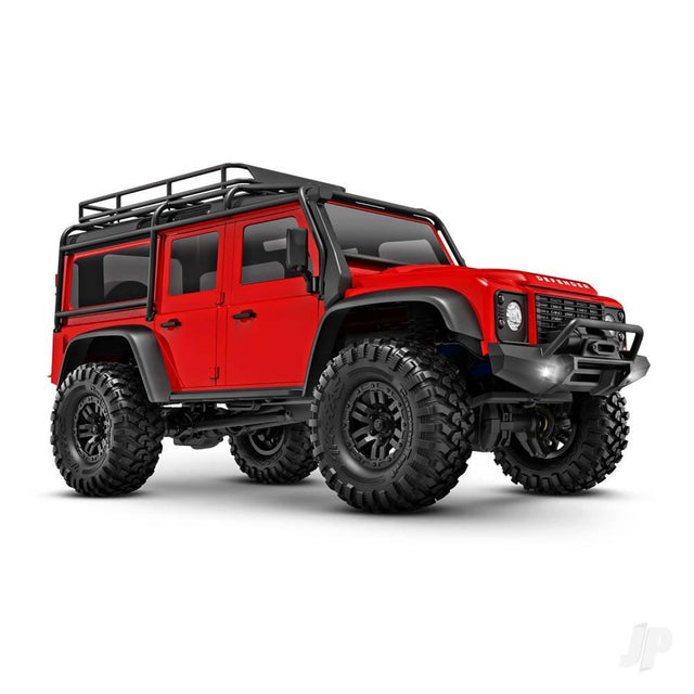 Traxxas TRX-4M Land Rover Defender 1/18 4X4 Electric Trail Crawler - Red (+ TQ 2-ch, ECM-2.5, Titan 87T, 750mAh 2-Cell LiPo, USB Charger)-0