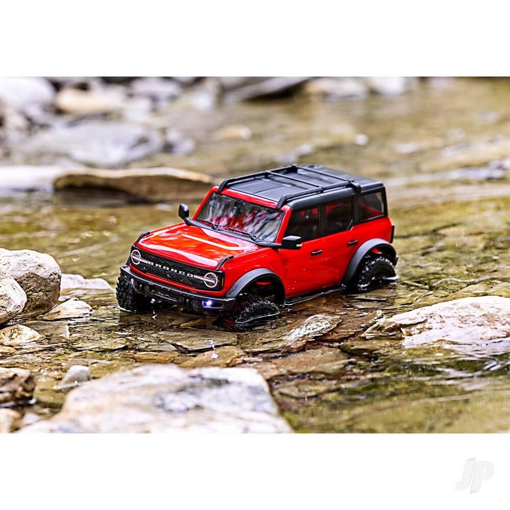 Traxxas TRX-4M 2021 Ford Bronco 1/18 4X4 Electric Trail Crawler - Red (+ TQ 2-ch, ECM-2.5, Titan 87T, 750mAh 2-Cell LiPo, USB Charger)-15