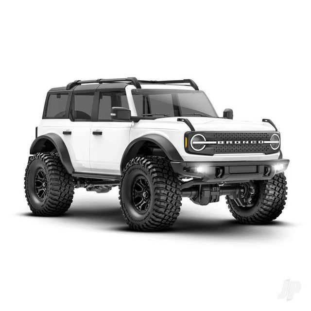 Traxxas TRX-4M 2021 Ford Bronco 1/18 4X4 Electric Trail Crawler - White (+ TQ 2-ch, ECM-2.5, Titan 87T, 750mAh 2-Cell LiPo, USB Charger)-0