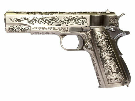 WE 1911 GBB Pistol - Engraved 'Mehico Druglord'-1