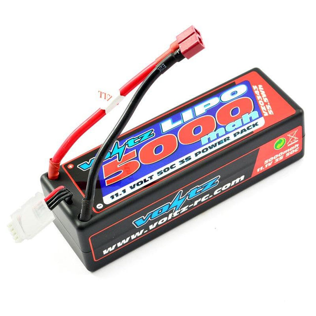 Voltz 5000Mah 3S 11.1V 50C Lipo Stick Battery Pack - Deans-0