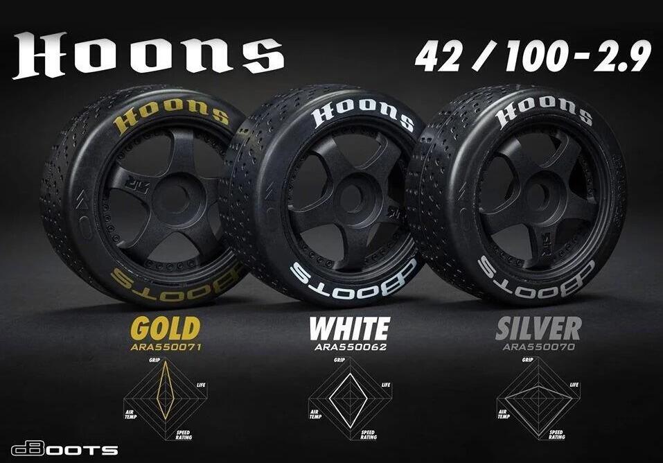 Arrma DBoots Hoons 35/085 2.4 (Silver) Belted 5-Spoke (mega / 3S)-1