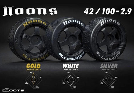 Arrma DBoots Hoons 35/085 2.4 (Silver) Belted 5-Spoke (mega / 3S)-1